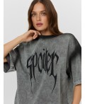 Футболка ACID WASH металлический