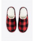 Тапки красно -черная клетка