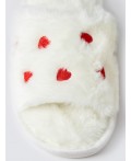 Тапки молочный +красный