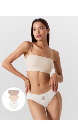 Трусы молочный +печать