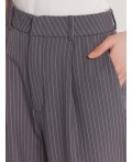 Брюки белая полоска на темно -сером