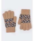 Перчатки леопардовый принт