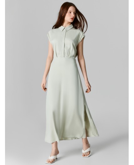 Платье зеленый минерал