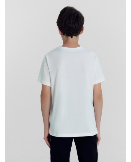 Футболка белый +черно -белое граффити