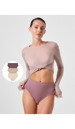 Трусы кофейная роза1