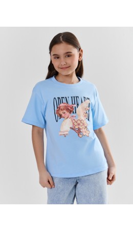 Футболка небо +печать