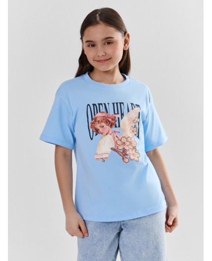 Футболка небо +печать