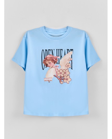 Футболка небо +печать