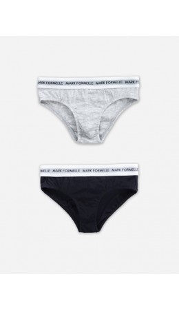 Трусы серый меланж 4306-А +обсидиан