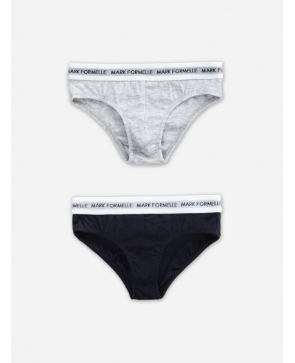 Трусы серый меланж 4306-А +обсидиан