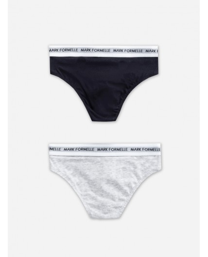 Трусы серый меланж 4306-А +обсидиан