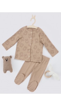 Комплект зайки на бежевом +бежевый