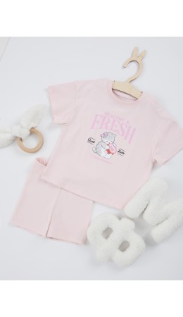 Комплект розовый +печать