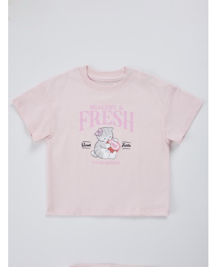 Комплект розовый +печать