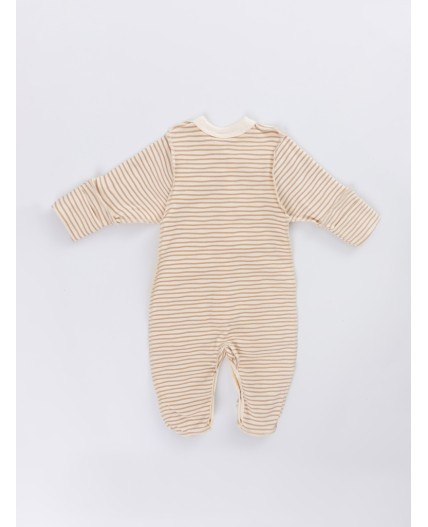 Комбинезон котики на слив. масле +полоска на слив. масле