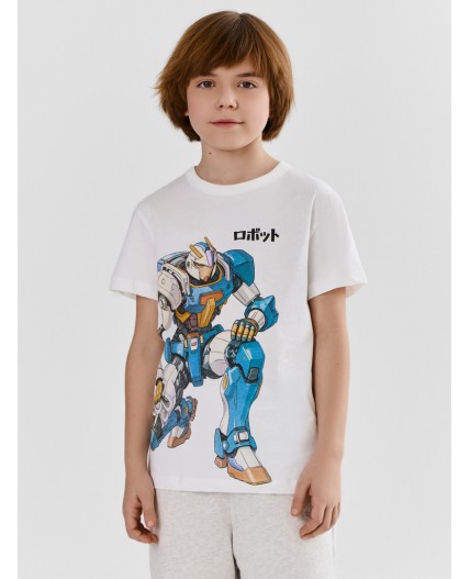 Шорты серый меланж 4306-А +печать