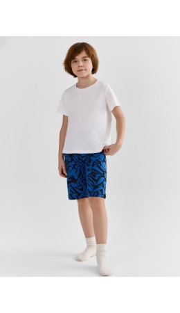 Шорты буквы на синем