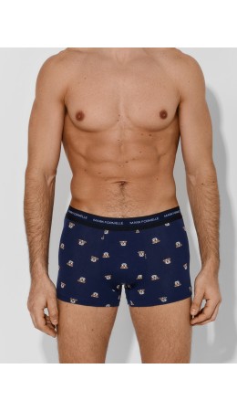 Трусы бульдоги на т.синем