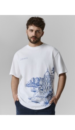 Футболка белый +печать9