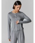 Кардиган средне -серый меланж 4425-В