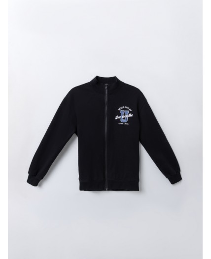 Толстовка черный +печать