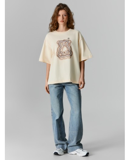 Футболка сливочное масло +печать2