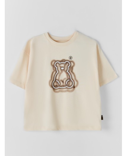 Футболка сливочное масло +печать2