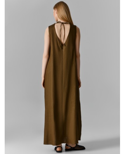 Сарафан темная олива