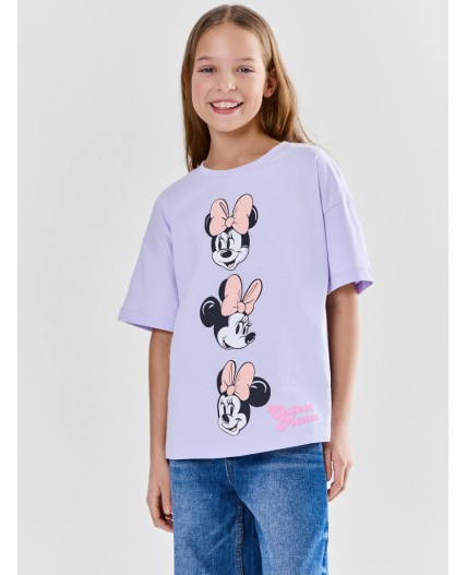 Футболка лиловый вереск +печать