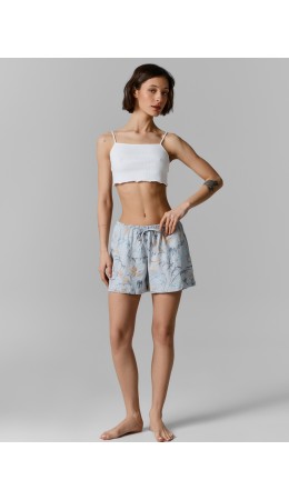 Шорты веточки на сером