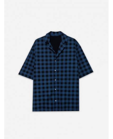 Костюм клетка на т.синем