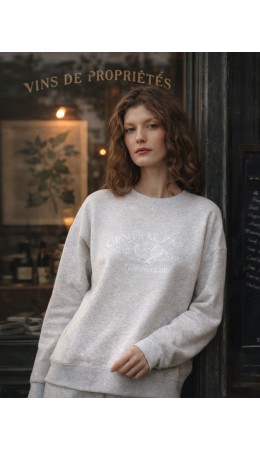 Свитшот серый меланж 4306-А