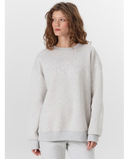 Свитшот серый меланж 4306-А