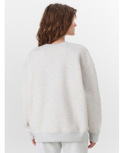 Свитшот серый меланж 4306-А
