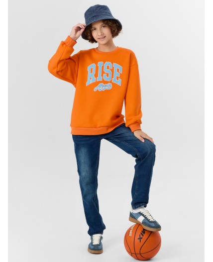 Свитшот мандарин +печать