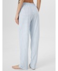 Брюки голубая клетка