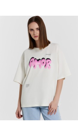 Футболка св.молочный +печать3