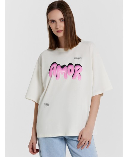 Футболка св.молочный +печать3