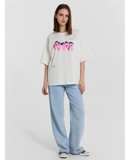 Футболка св.молочный +печать3