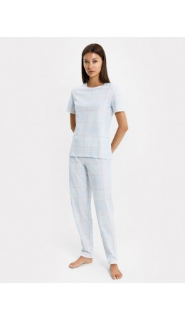 Комплект голубая клетка