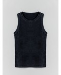 Топ ACID WASH черный