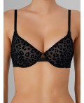 Бюстгальтер леопард на черном