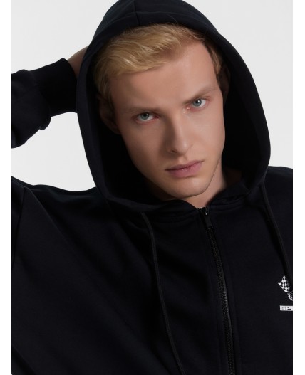 Худи черный +печать
