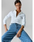 Джинсы Wide leg fit женские синие Цвет: голубой