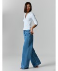 Джинсы Wide leg fit женские синие Цвет: голубой