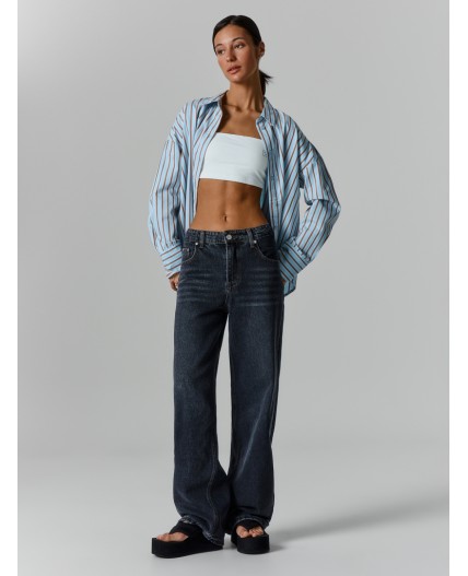 Джинсы Wide leg fit женские серые Цвет: серый