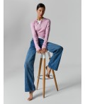Джинсы Wide leg fit женские синие Цвет: синий