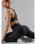 Легинсы спортивные женские черные Цвет: черный