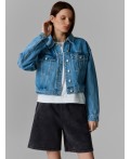 Шорты женские черные с обработкой эйсид Цвет: ACID WASH черный