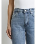 Джинсы женские Wide leg fit синие с высокой посадкой Цвет: голубой
